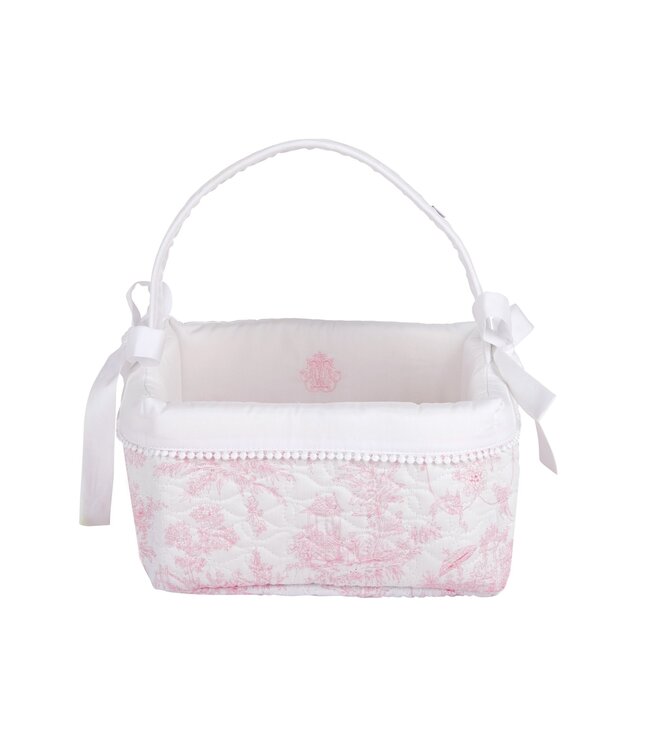 Theophile & Patachou Theophile & Patachou - Verzorgingsmand - Gewatteerd Roze geprint