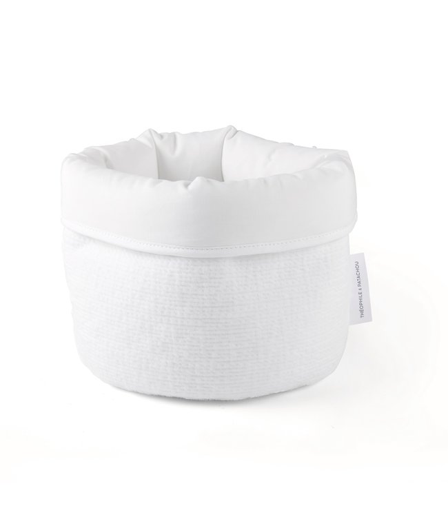 Theophile & Patachou Theophile & Patachou - Verzorgingsmand rond - Gewafeld Wit