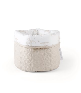 Theophile & Patachou Theophile & Patachou - Verzorgingsmand rond - Gewatteerd Camel Safari