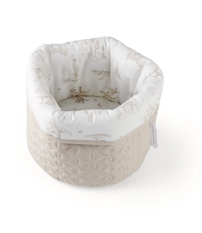 Theophile & Patachou Theophile & Patachou - Verzorgingsmand rond - Gewatteerd Camel Safari