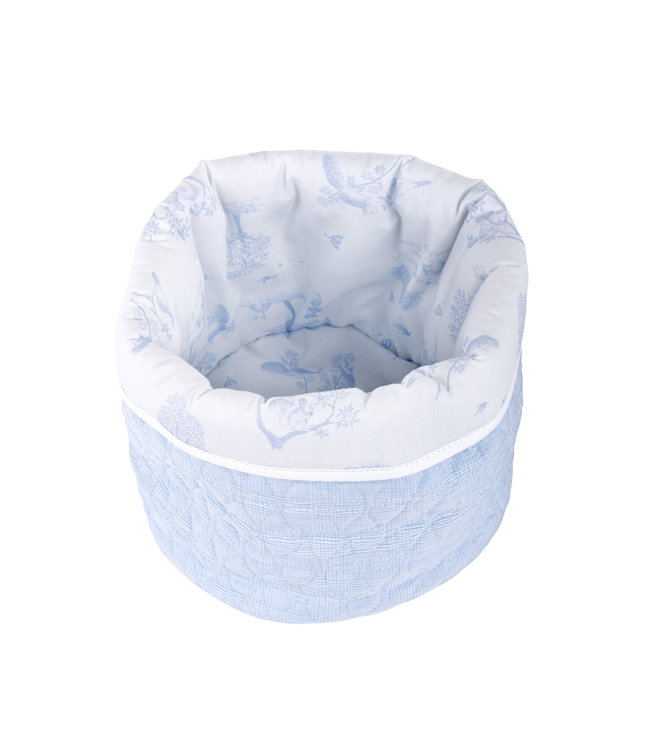 Theophile & Patachou Theophile & Patachou - Verzorgingsmand rond - Gewatteerd Lichtblauw
