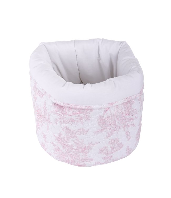 Theophile & Patachou Theophile & Patachou - Verzorgingsmand rond - Gewatteerd Roze geprint