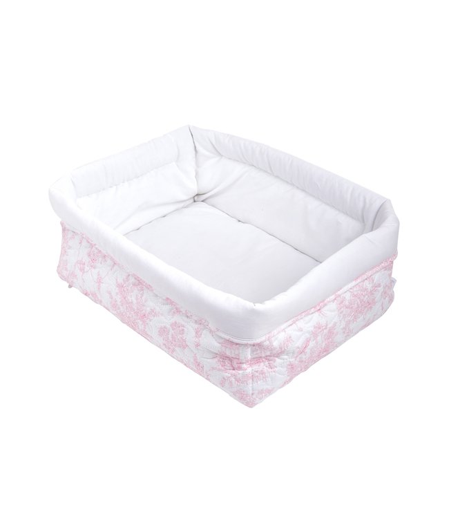 Theophile & Patachou Theophile & Patachou - Verzorgingsmand vierkant - Gewatteerd Roze geprint