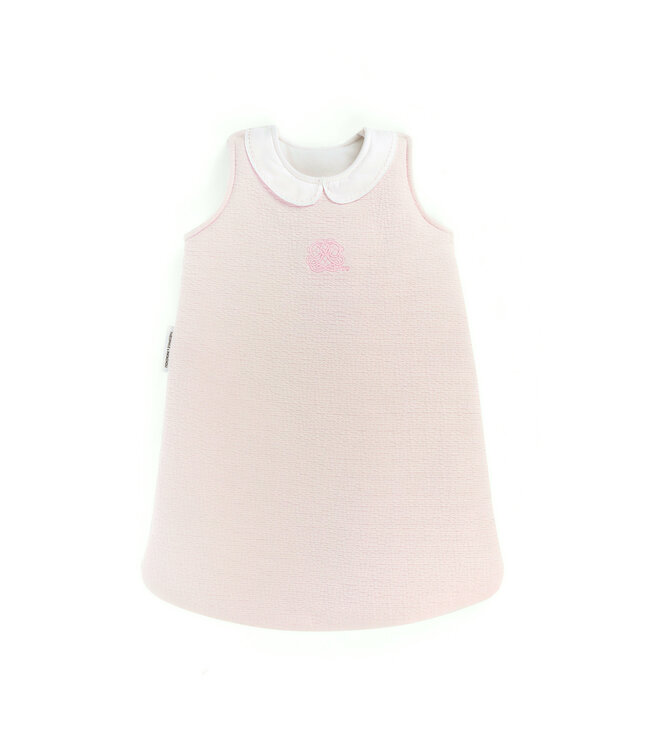 Theophile & Patachou Theophile & Patachou - Slaapzak 60cm kraag - Gewafeld Roze