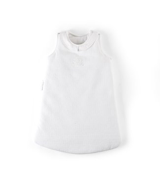 Theophile & Patachou Theophile & Patachou - Slaapzak 60cm kraag - Gewafeld Wit