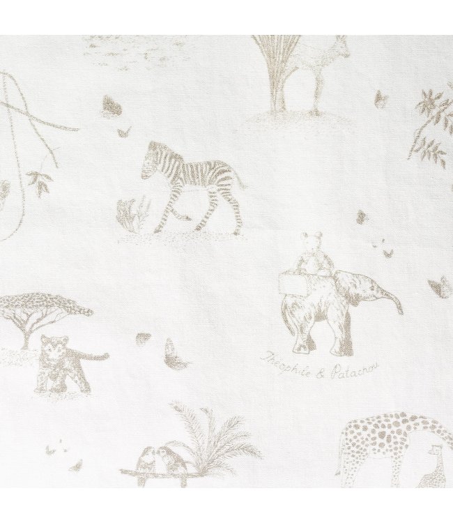 Theophile & Patachou Theophile & Patachou - Stof - Katoen Camel Safari print