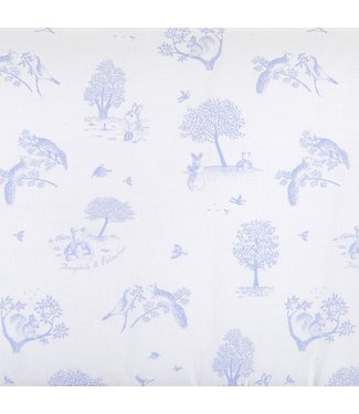 Theophile & Patachou Theophile & Patachou - Stof - Katoen Lichtblauw geprint