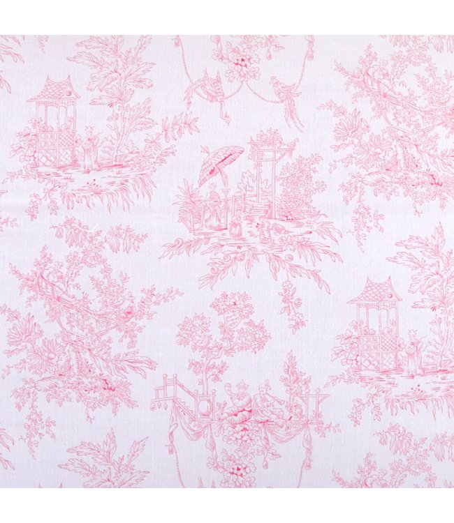 Theophile & Patachou Theophile & Patachou - Stof - Katoen Roze geprint