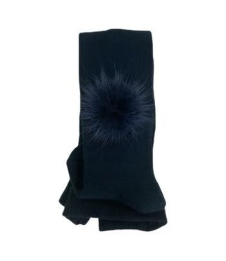 Meia Pata Meia Pata - Kousenbroek Blauw Met Pompom