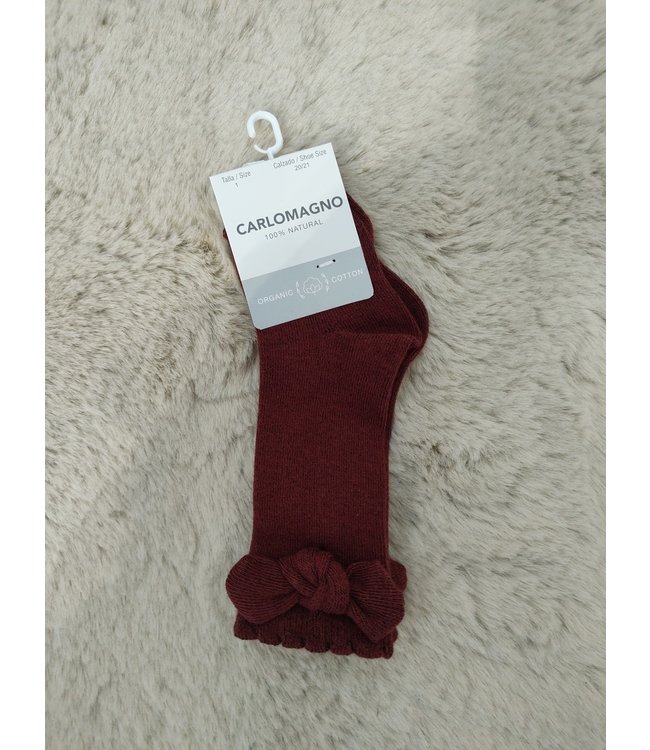 Carlomagno Carlomagno - Kniekous - Bordeaux Met Strik