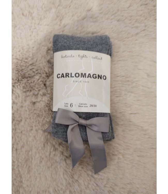Carlomagno Carlomagno - Kousenbroek Grijs Met Strik