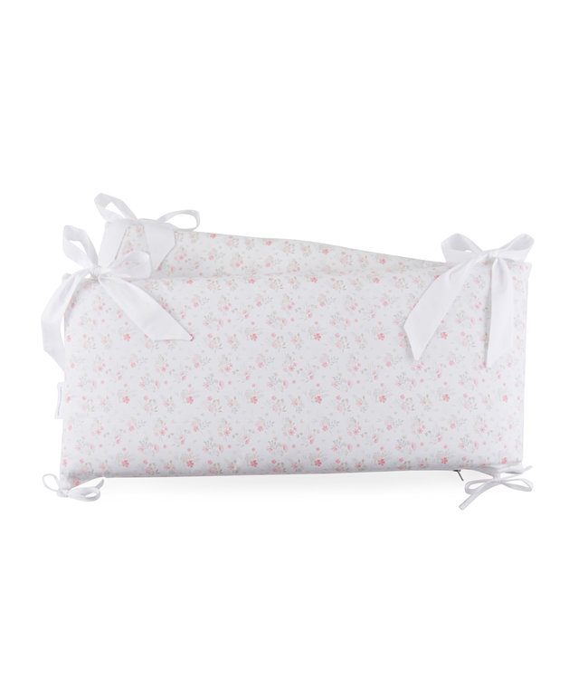 Theophile & Patachou Theophile & Patachou - Bedbeschermer 70cm - Bedrukt (70x70x70cm) H:32cm Roze bloemen