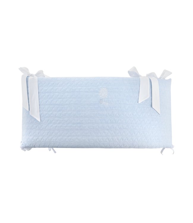 Theophile & Patachou Theophile & Patachou - Bedbeschermer 70cm - Geborduurde (70x70x70cm) H:32cm Lichtblauw