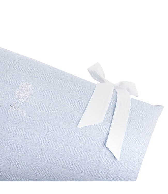 Theophile & Patachou Theophile & Patachou - Bedbeschermer 70cm - Geborduurde (70x70x70cm) H:32cm Lichtblauw