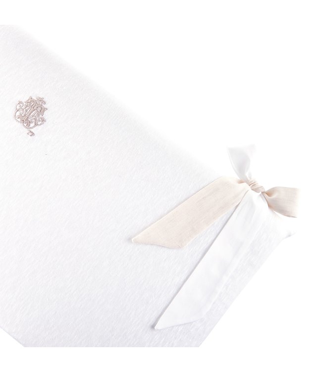 Theophile & Patachou Theophile & Patachou - Bedbeschermer 70cm - Jersey (70x70x70cm) H:32cm Wit