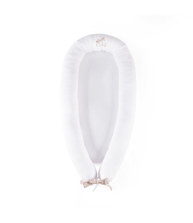 Theophile & Patachou Theophile & Patachou - Baby slaapnestje - Gewafeld Wit/Camel Safari