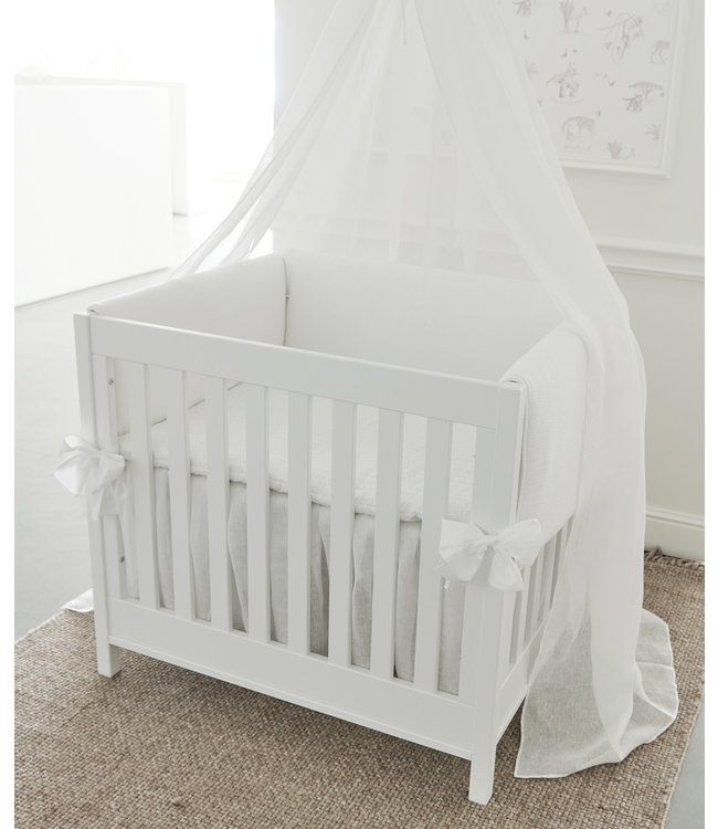 Theophile & Patachou Theophile & Patachou - Parkbeschermer/wieg  3 kanten- Gewafeld Wit