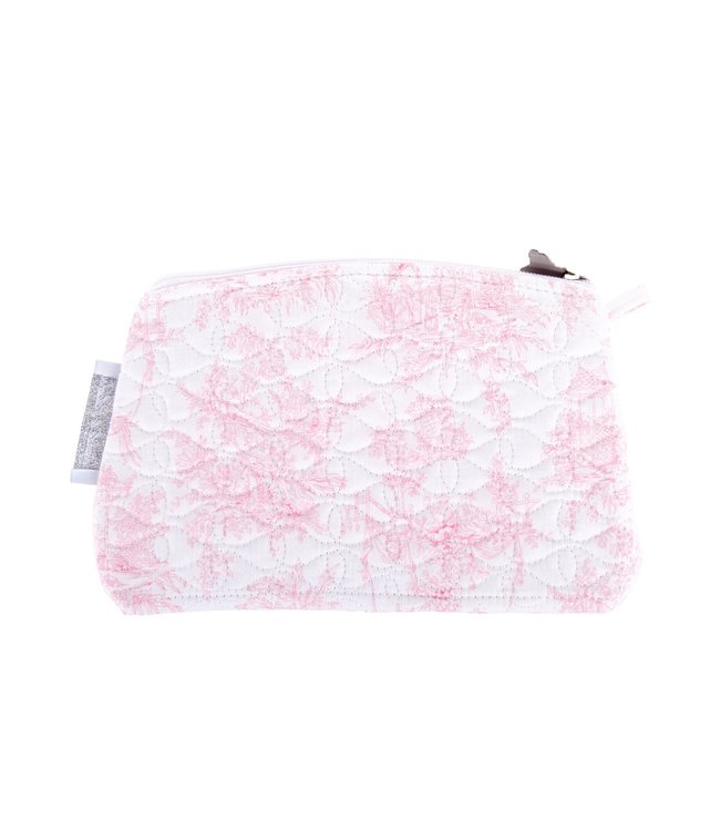 Theophile & Patachou Theophile & Patachou - Platte tas - Gewatteerd Roze geprint