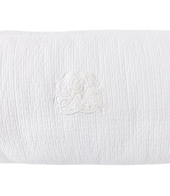 Theophile & Patachou Theophile & Patachou - Bedbeschermer 210 cm - Gewafeld H: 18 cm Wit