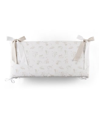 Theophile & Patachou Theophile & Patachou - Bedbeschermer 60cm - Bedrukt (60x60x60cm) H:32cm Camel Safari print