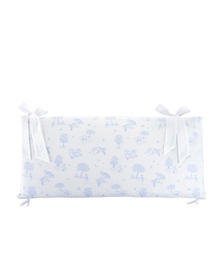 Theophile & Patachou Theophile & Patachou - Bedbeschermer 60cm - Bedrukt (60x60x60cm) H:32cm Lichtblauw geprint