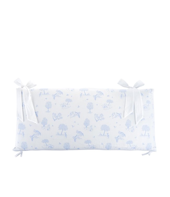 Theophile & Patachou Theophile & Patachou - Bedbeschermer 60cm - Bedrukt (60x60x60cm) H:32cm Lichtblauw geprint