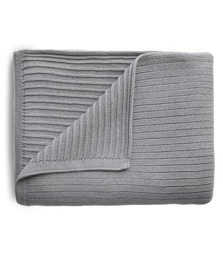Mushie Mushie - Blanket - Ribbed Gray Melange