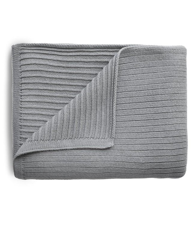 Mushie Mushie - Blanket - Ribbed Gray Melange