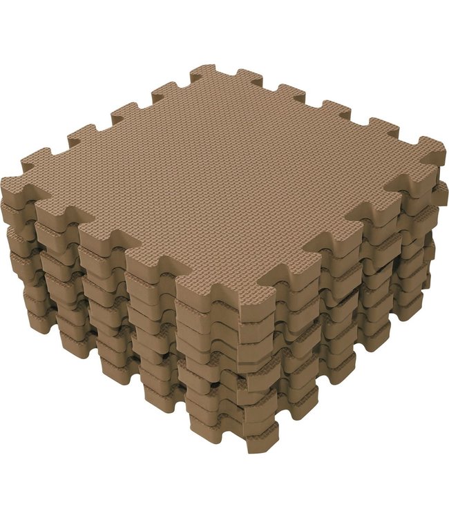 Babydan Babydan - Puzzeltegels Cappuccino 9 St.