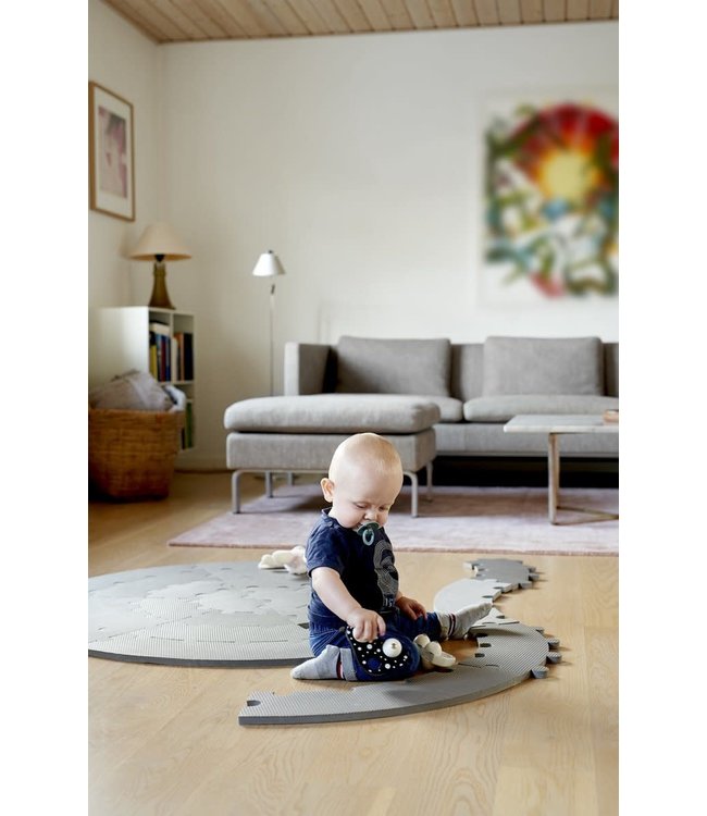 Babydan Babydan - PUZZELTEGELS ROND CAR PLANE