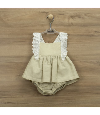 Babidu Babidu - Dress With Diaper Cover Linen