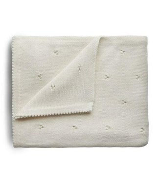 Mushie Mushie - Blanket - Pointelle Ivory