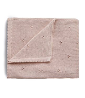 Mushie Mushie - Blanket - Pointelle Blush