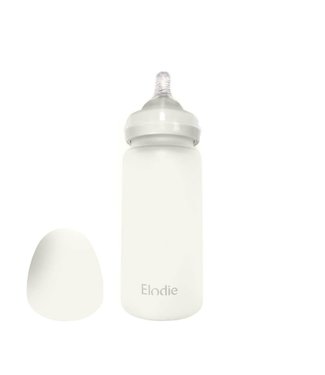 Elodie Elodie - Glazen baby fles met siliconen speen 0m+  Vanilla