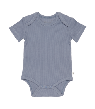 Little Dutch Romper korte mouw Rib Blue