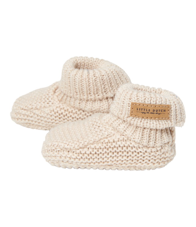 Little Dutch Gebreide babyslofjes Sand