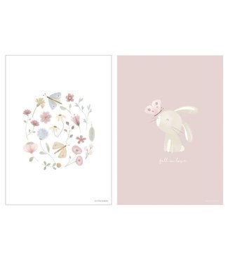 Little Dutch Little Dutch - Poster Flowers & Butterflies - A3