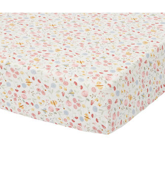 Little Dutch Little Dutch - Hoeslaken wieg Flowers & Butterflies