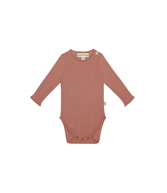 House Of Jamie - Bodysuit - Mahony Blush Pointelle