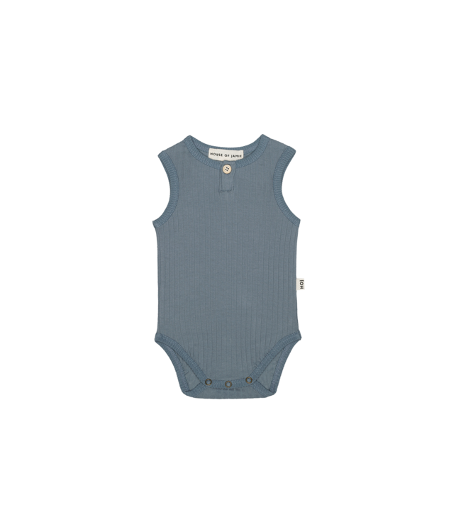 House Of Jamie - Rub Sleeveless Bodysuit - Dusk Blue