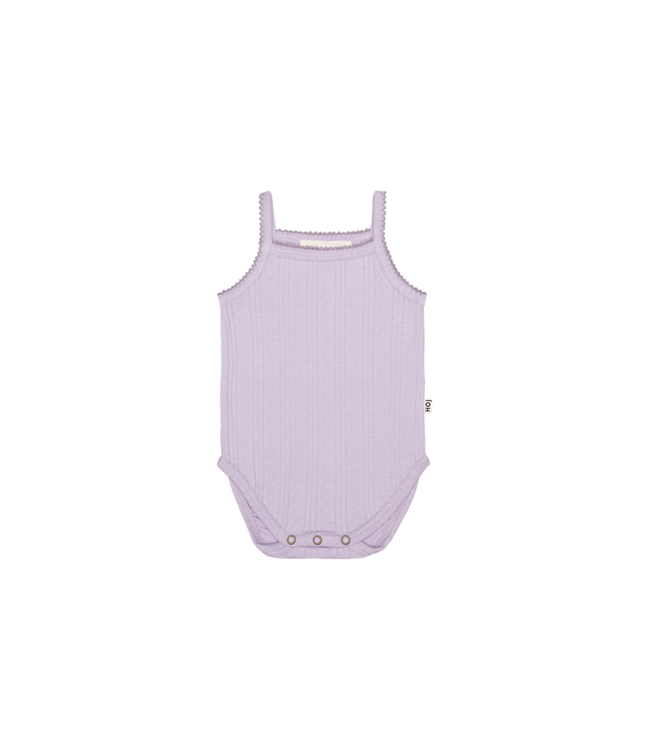 House Of Jamie - Spaghetti Bodysuit - Lavender Haze Pointelle