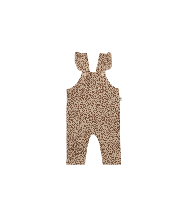 House Of Jamie - Baby Girls Dungaree - Nutmeg Leopard