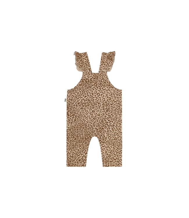 House Of Jamie - Baby Girls Dungaree - Nutmeg Leopard