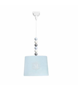 Caramella Caramella - Blue vellours chandelier with balls