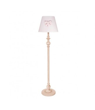 Caramella Caramella - Baby pink floor lamp with wooden decorative leg