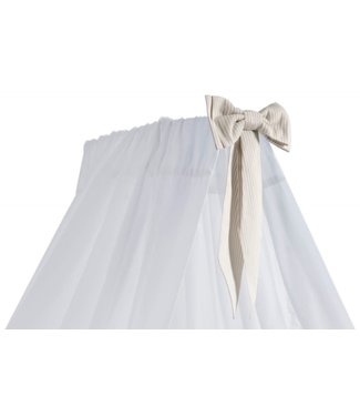 Caramella Caramella - White standing canopy with beige bow