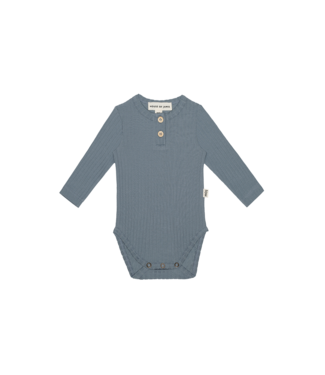 House of Jamie House Of Jamie - Rib Longsleeve Bodysuit - Dusk Blue