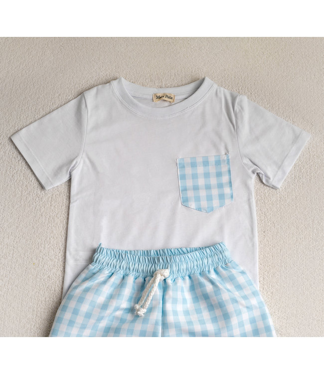 Meia Pata Meia Pata - T-shirt - Blue Chess