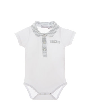 Patachou Patachou - Baby Body - White/Grey Stripes