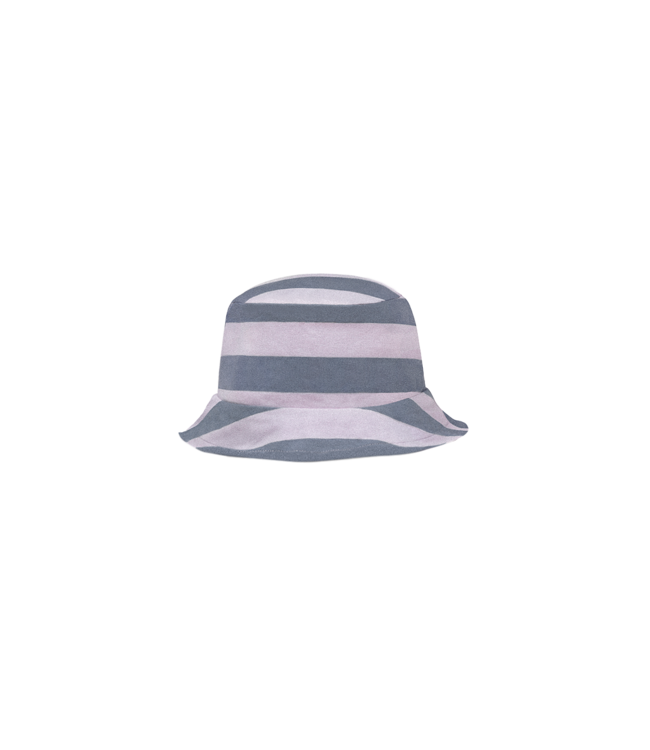 House Of Jamie - Summer Hat - Blue & Lavender Stripes